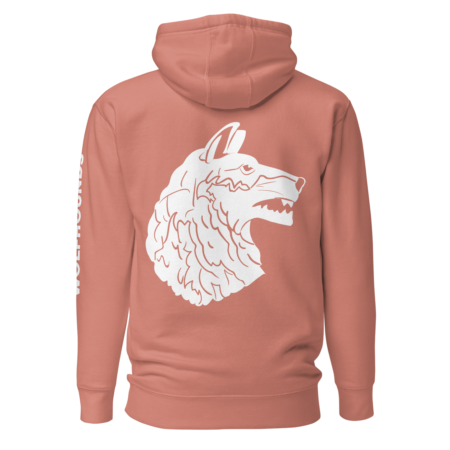 Wolfhounds Back Print Hoodie - Right Facing