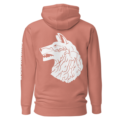 Wolfhounds Back Print Hoodie - Left Facing