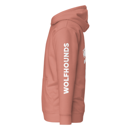 Wolfhounds Back Print Hoodie - Left Facing