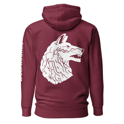 Wolfhounds Back Print Hoodie - Right Facing