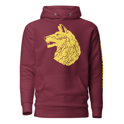 Wolfhounds Front Print Hoodie - Left Facing