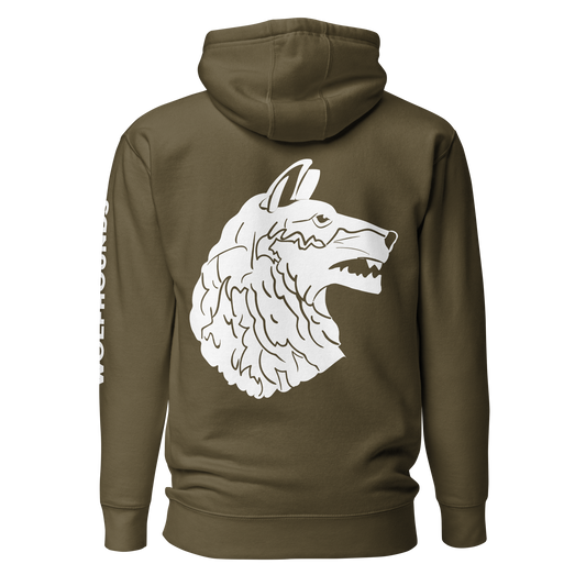 Wolfhounds Back Print Hoodie - Right Facing