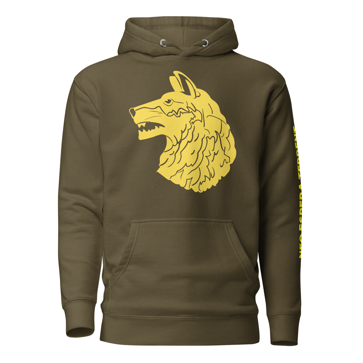 Wolfhounds Front Print Hoodie - Left Facing