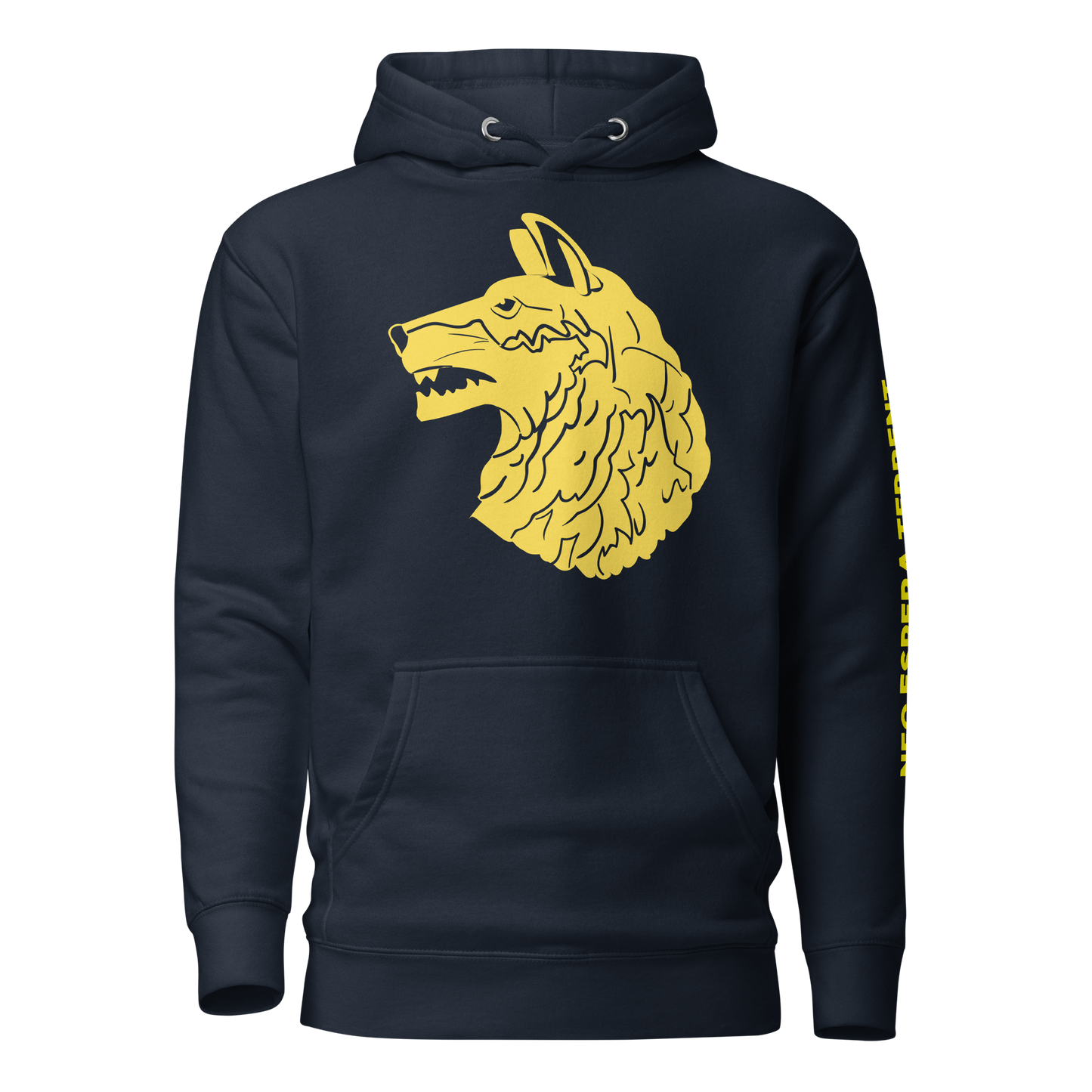 Wolfhounds Front Print Hoodie - Left Facing