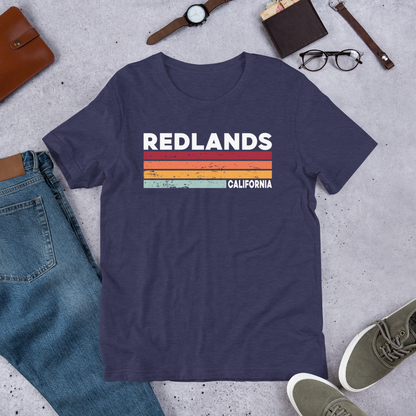 Redlands, California Retro Short Sleeve Tee