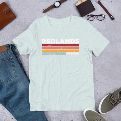 Redlands, California Retro Short Sleeve Tee