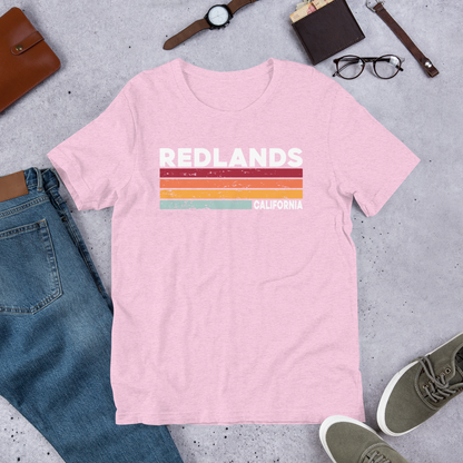 Redlands, California Retro Short Sleeve Tee