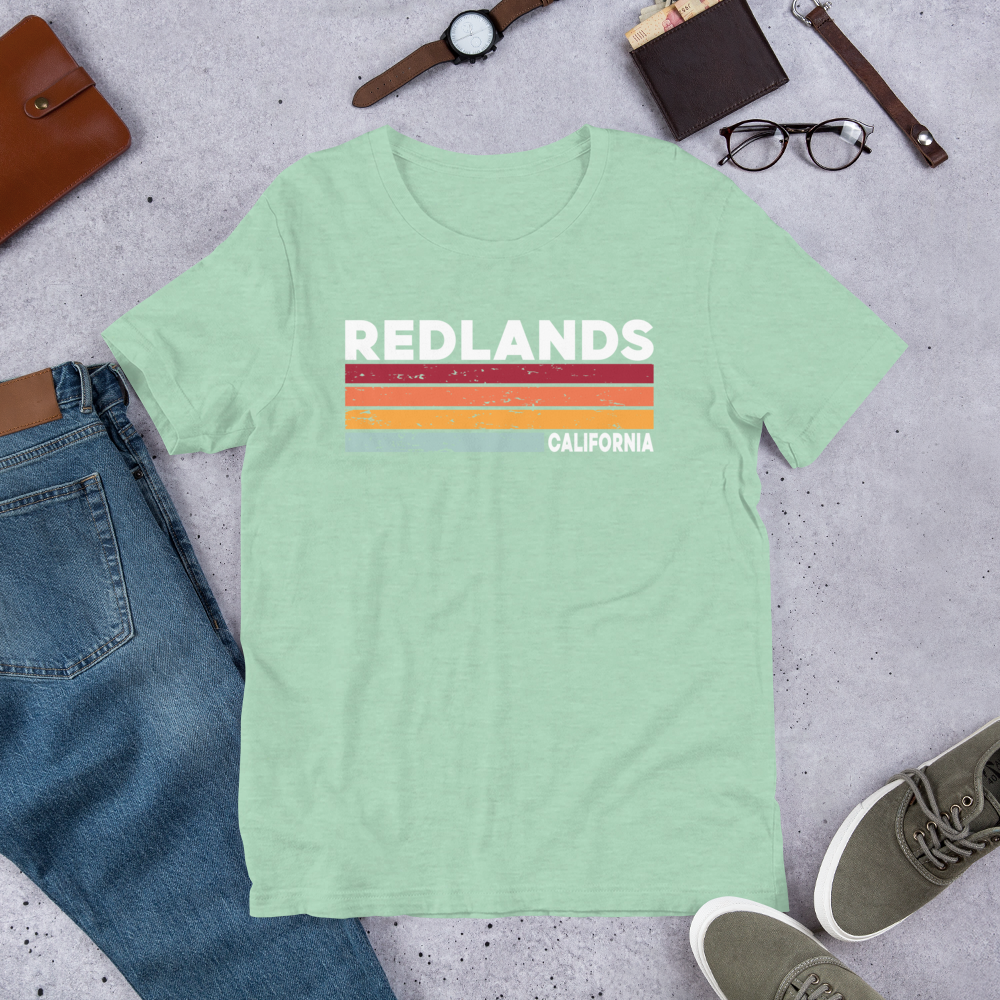 Redlands, California Retro Short Sleeve Tee