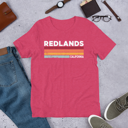 Redlands, California Retro Short Sleeve Tee