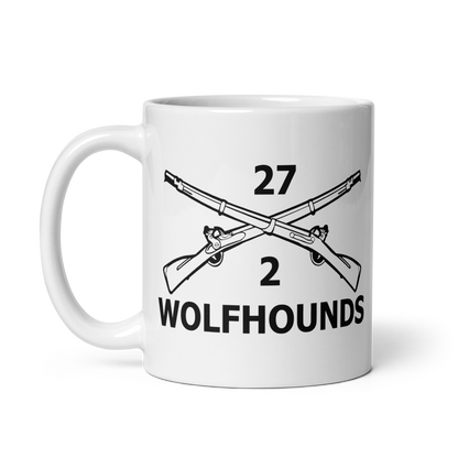 27th Infantry Regiment Wolfhounds Crossed Rifles 11oz Ceramic Mug