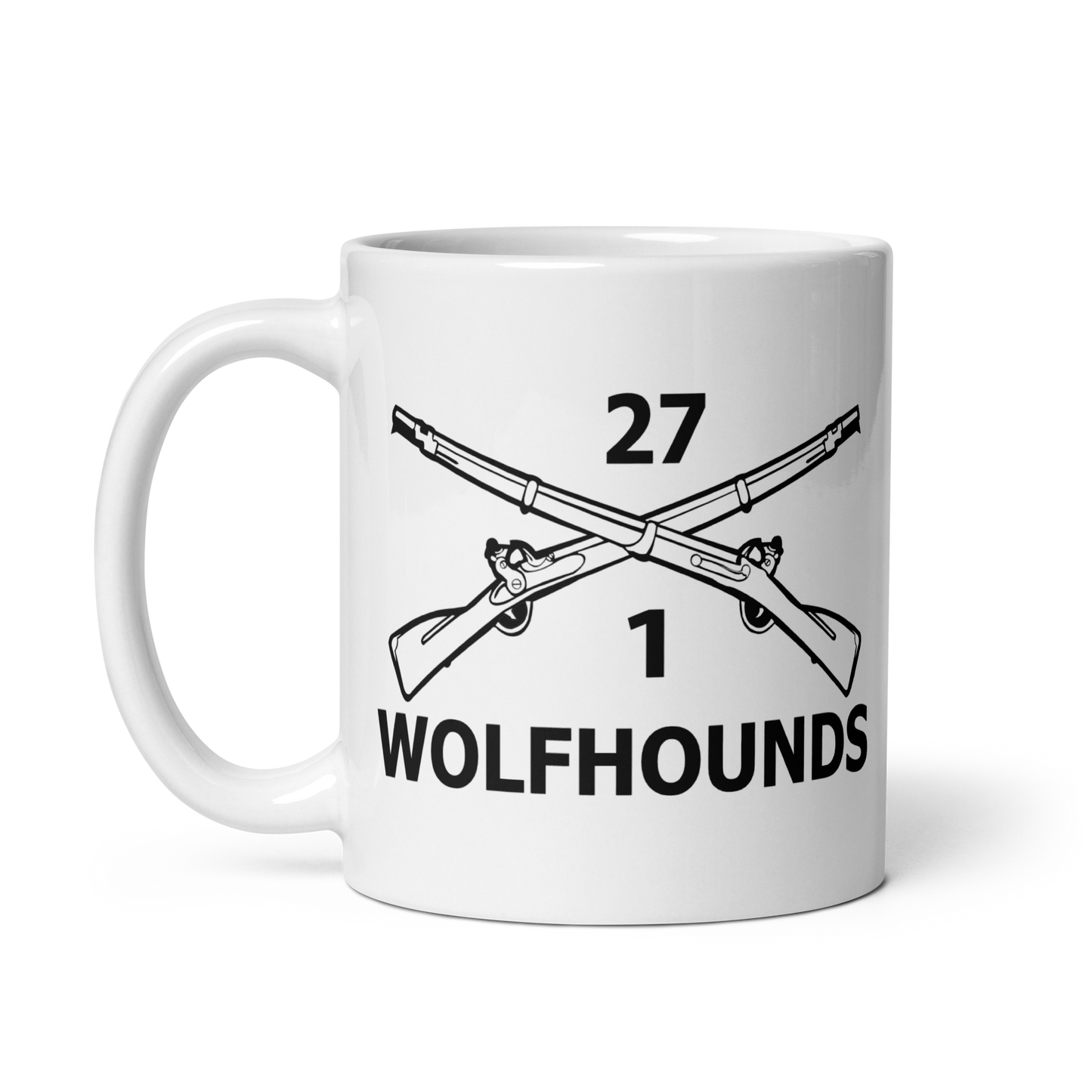 27th Infantry Regiment Wolfhounds Crossed Rifles 11oz Ceramic Mug